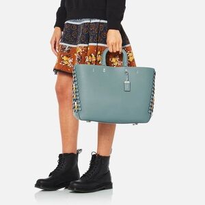COACH 1941 Rogue Tote Coach Link Glove-Tanned Calf Leather Blue Steel